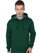 Hooded Sweatshirt Men's Regular Fit Hooded Sweatshirt - Olive Green wolfattire
