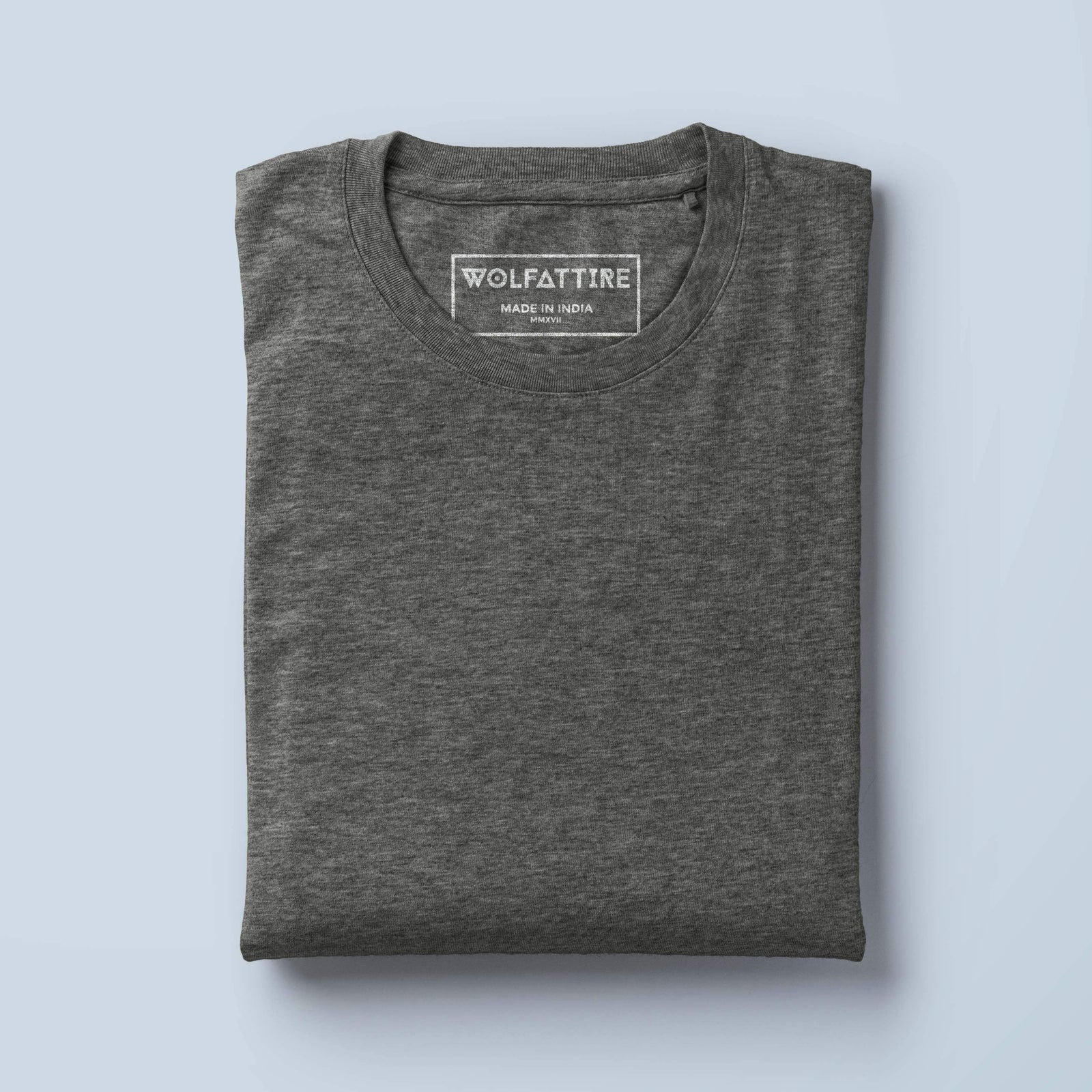 Men's Round Neck Plain T-Shirt CHARCOAL GREY (Regular Fit) – Wolfattire