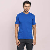 t-shirt Men's Round Neck Plain T-Shirt Royal Blue (Regular fit) wolfattire