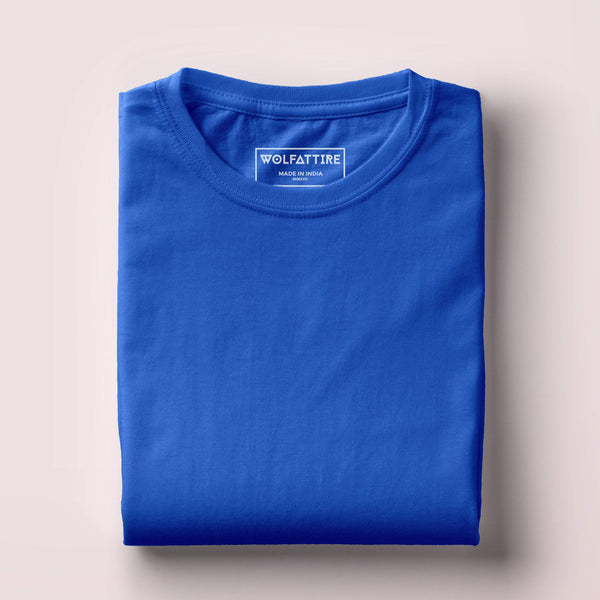 Men's Royal blue colour t-shirt in half sleeves