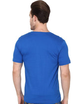 t-shirt Men's V-neck plain T-shirt Blue (Regular Fit) wolfattire