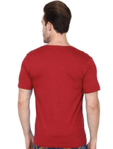 t-shirt Men's V-neck plain T-shirt Red (Regular Fit) wolfattire