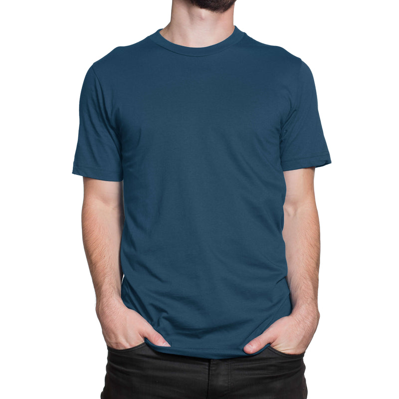 Midnight Blue Half Sleeve T-Shirt for Men