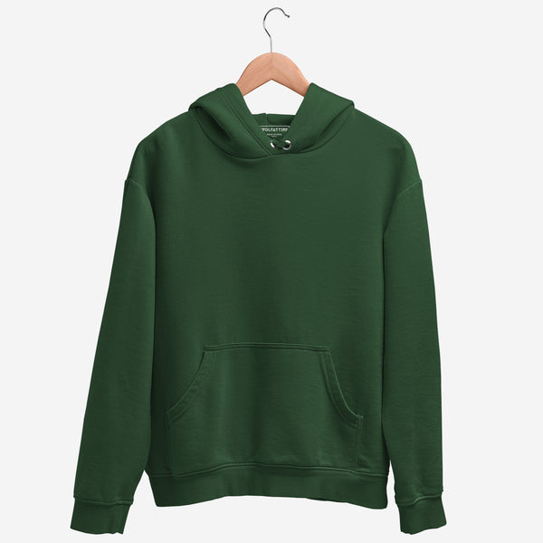 Men's Regular Fit Hooded Sweatshirt - Olive Green – Wolfattire