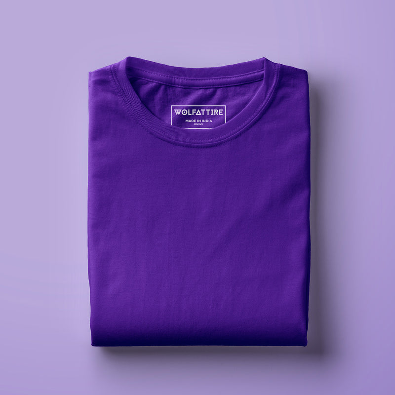 Purple Half Sleeve T-Shirt for Men