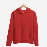 Men's Regular Fit Hooded Sweatshirt - Red